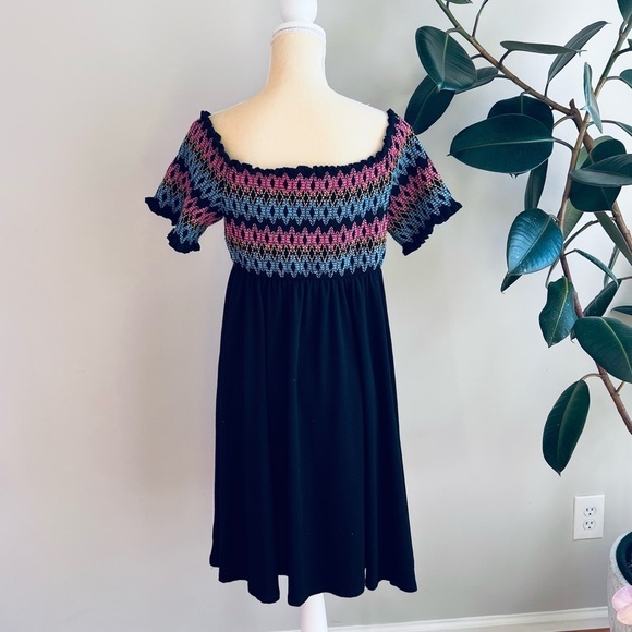 Torrid Embroidered Off Shoulder Skater Dress - Picture 7 of 9